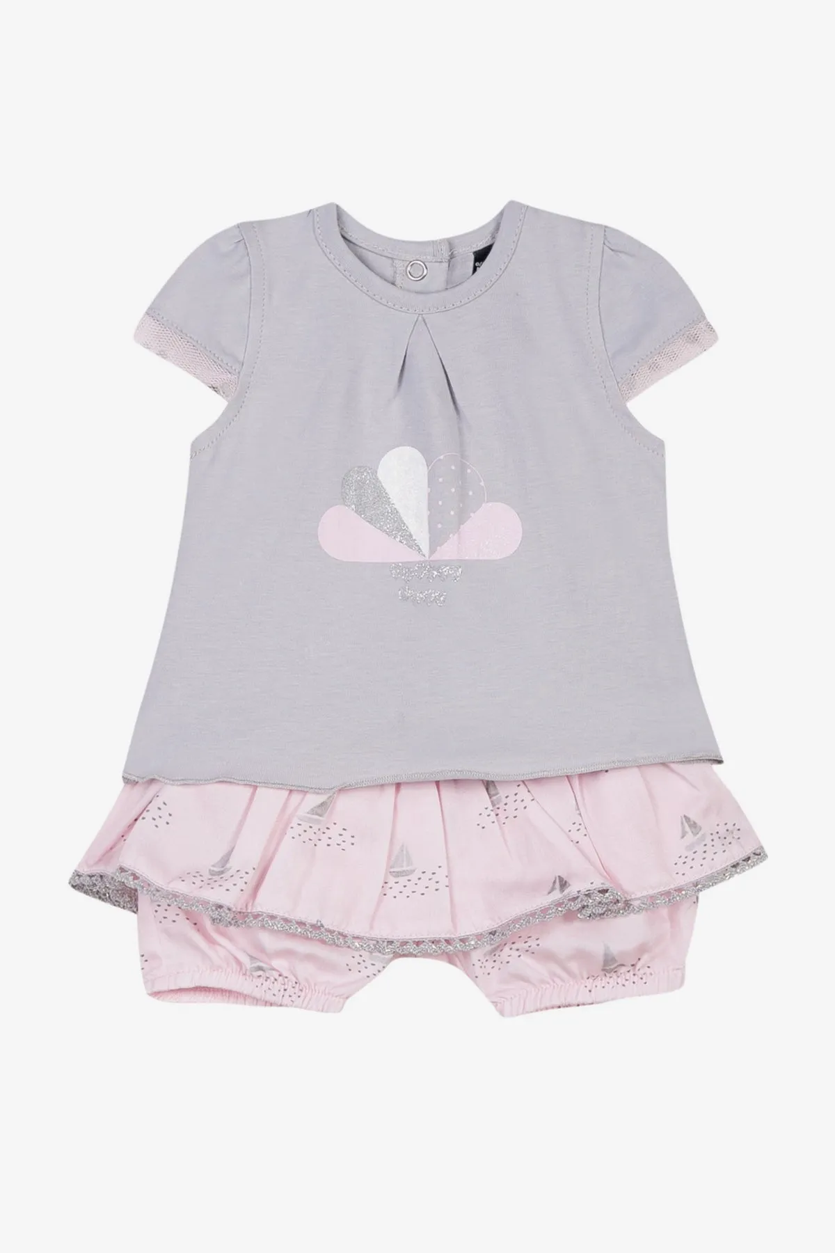 3pommes Rose Pale Baby Girls Set