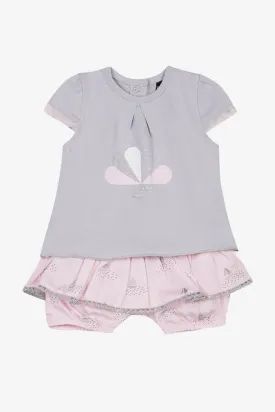 3pommes Rose Pale Baby Girls Set