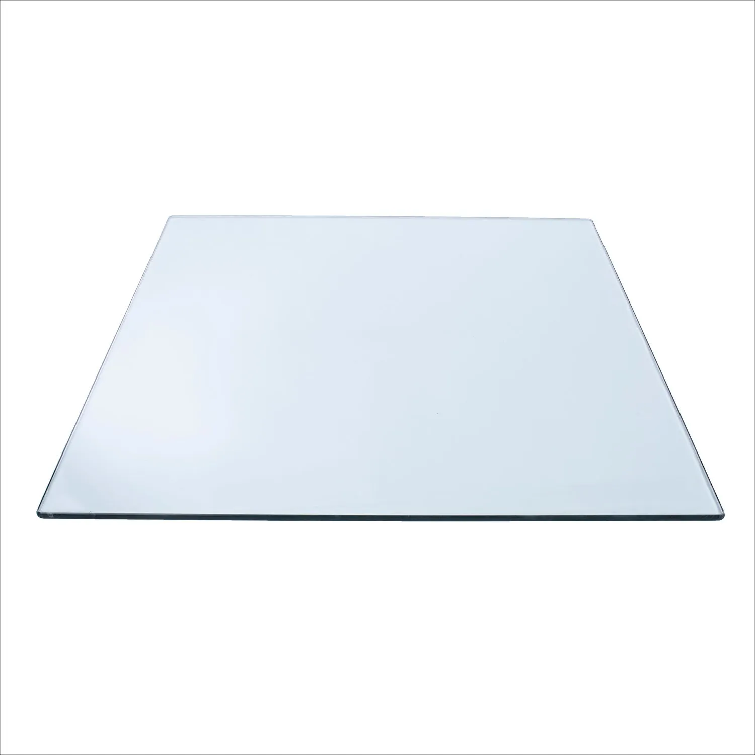 40" Square Clear Glass Table Tops