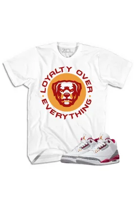 Air Jordan 3 "Loyalty Over Everything" Tee Cardinal Red