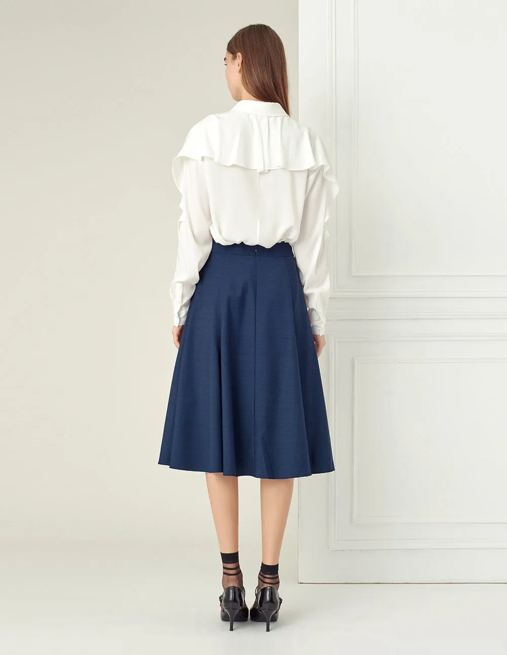 BORA AKSU Buttoned Midi Skirt