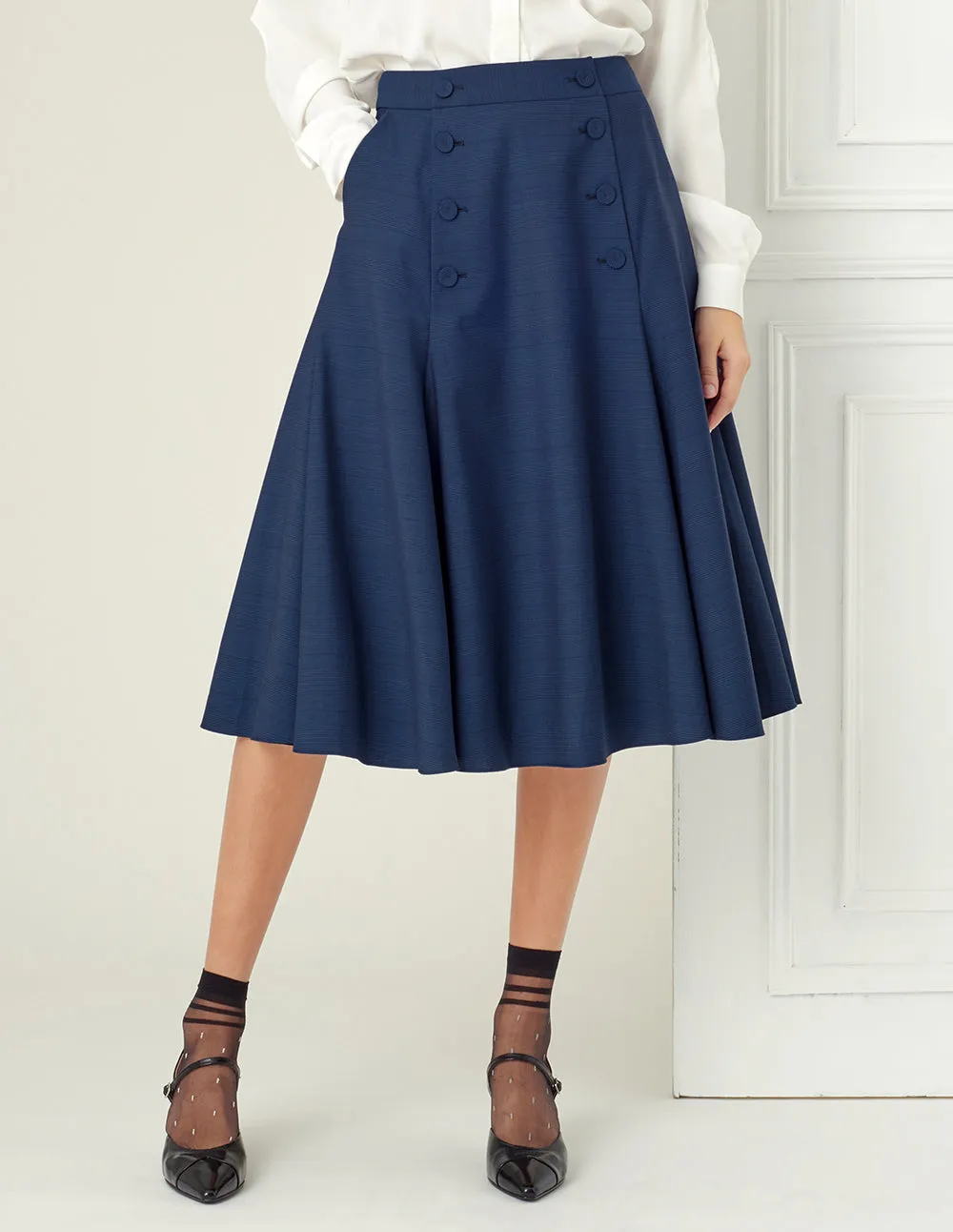 BORA AKSU Buttoned Midi Skirt