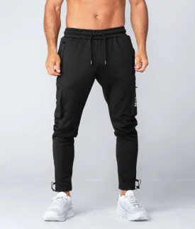 Born Tough Momentum Cargo Running Jogger Pants For Men Black