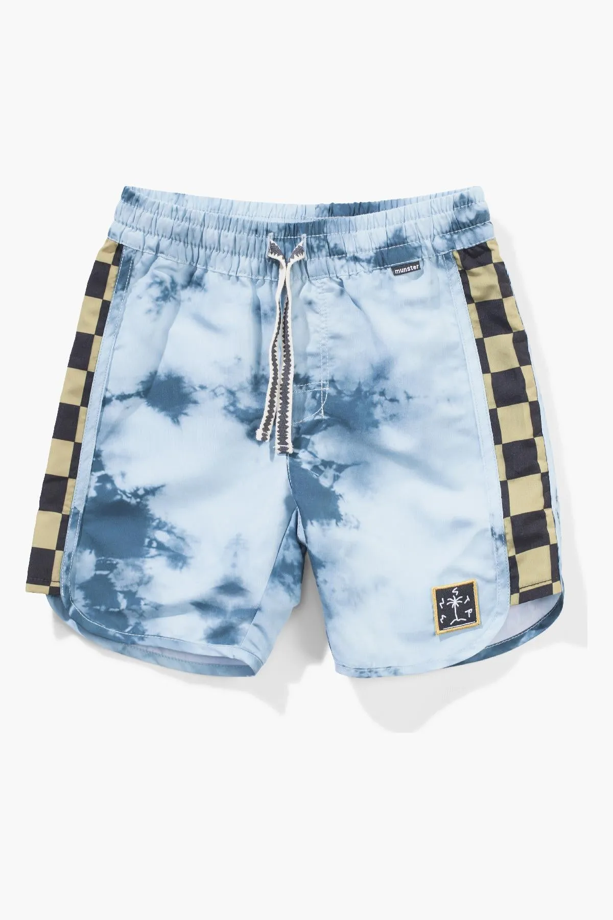 Boys Munster Kids Checkdye Boardshorts - Blue