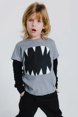 Boys Shirt Nununu Roar - Grey