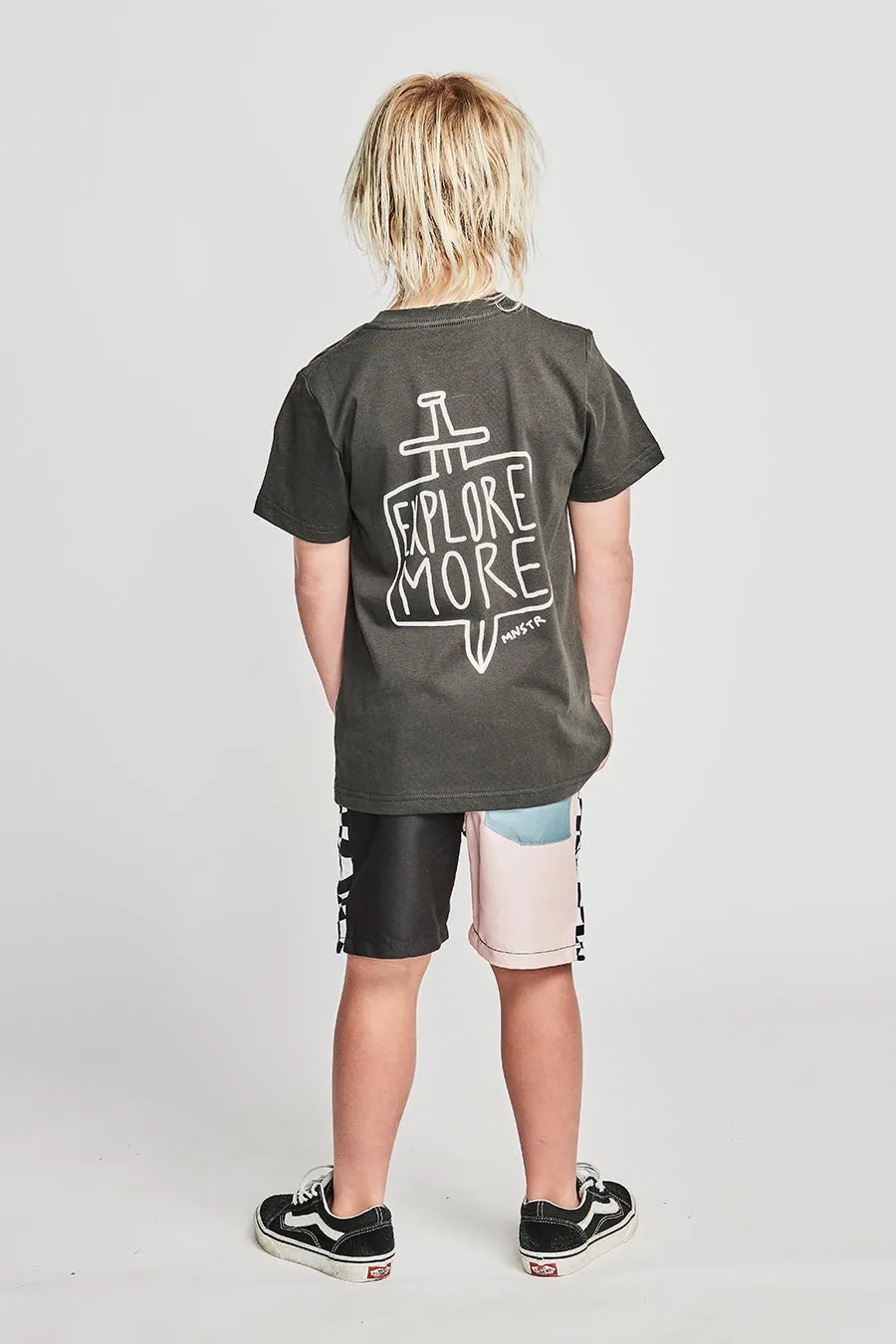 Boys T-Shirt Munster Kids Explore Soft Black