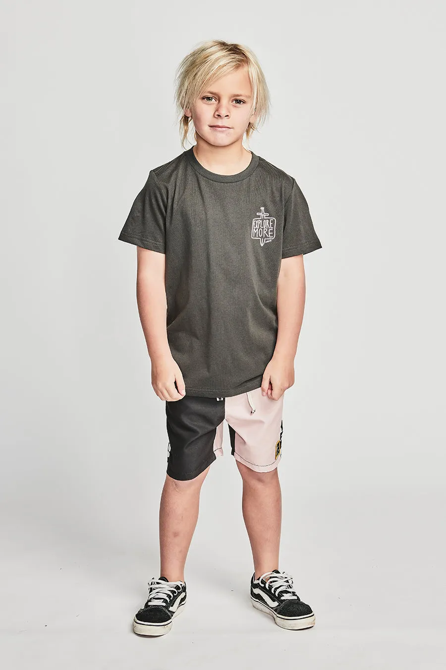 Boys T-Shirt Munster Kids Explore Soft Black