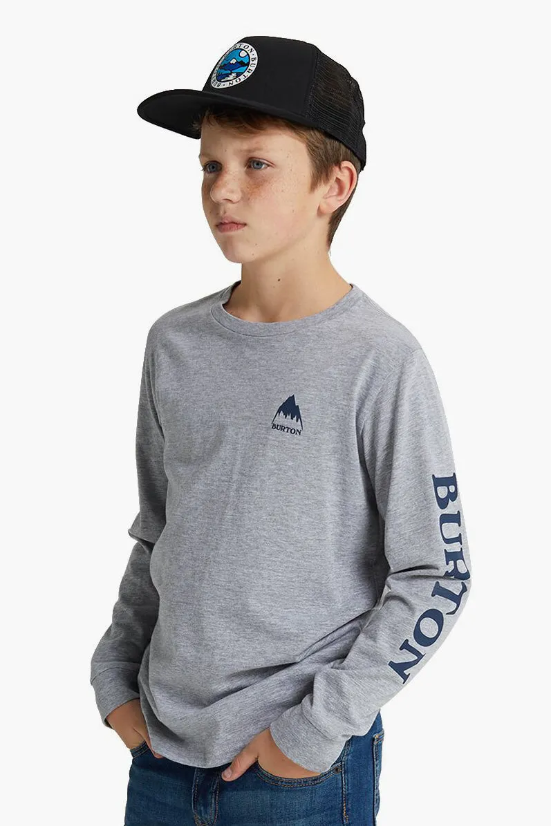 Burton Elite Long-Sleeve Kids T-Shirt - Gray Heather