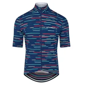 CAFE DU CYCLISTE Francine Jersey - Neon Navy