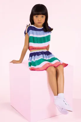 Catimini Multi Striped Girls Dress