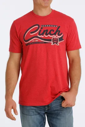 Cinch Mens Tee - Cherry - MTT1690497