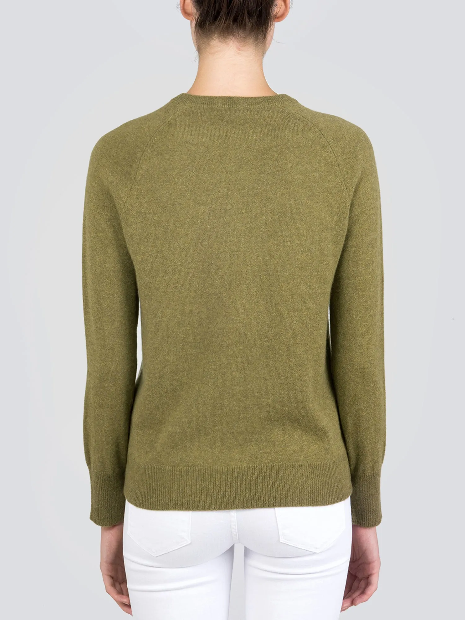 Classic Crew Neck Sweater_Olive