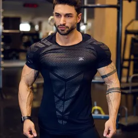 Compression Quick dry T-shirt Male Gym Fitness Bodybuilding Workout Clothing