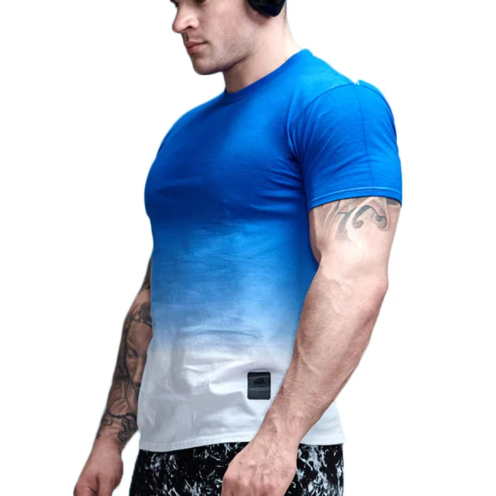 Cotton Gradient Print Crossfit Tees