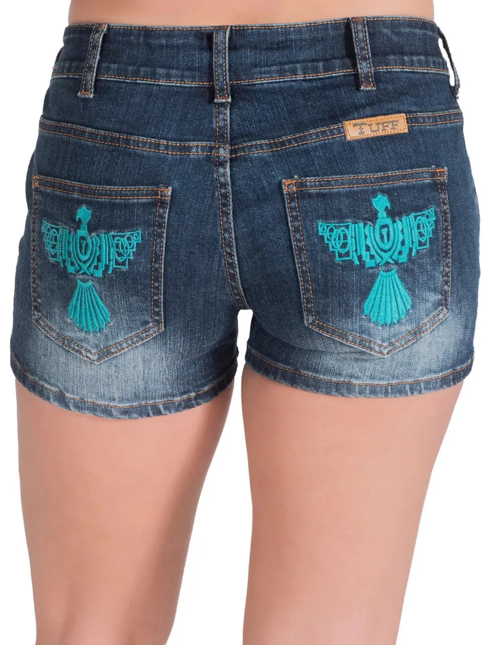 Cowgirl Tuff Ladies Turquoise Thunder Shorts