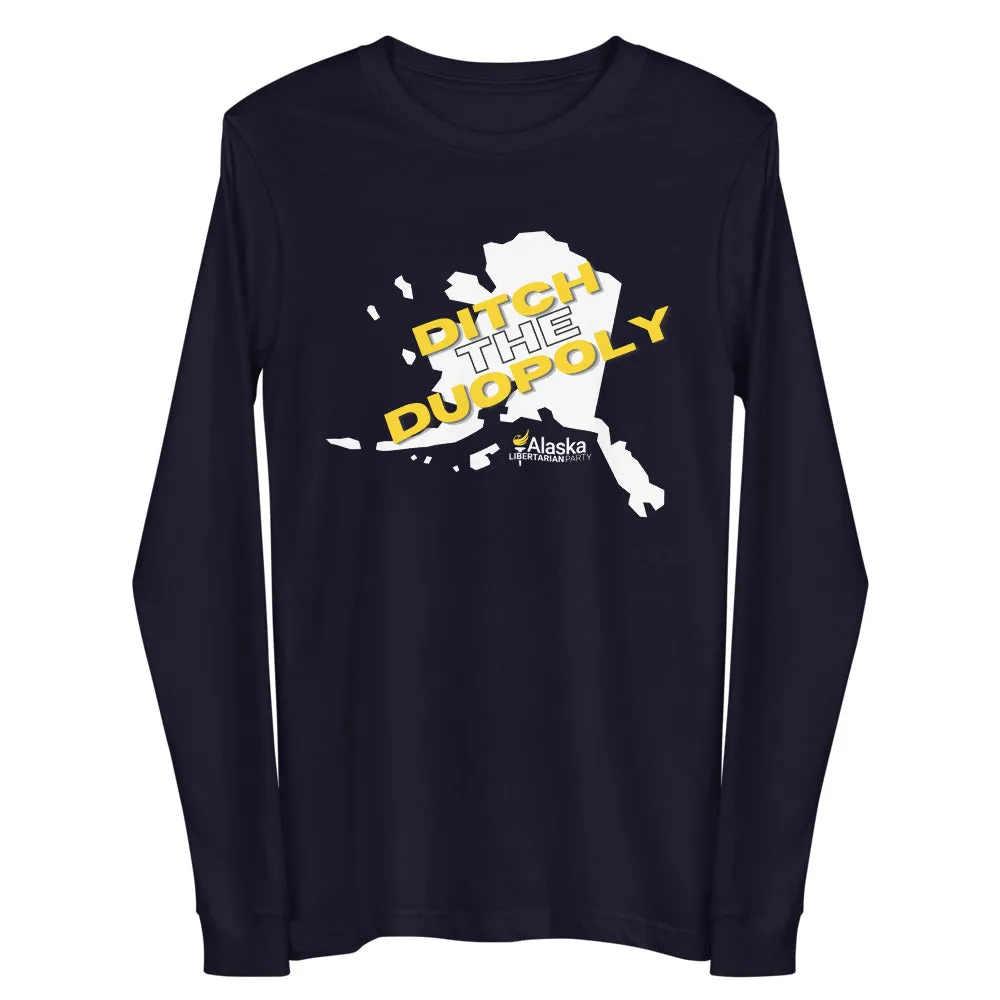 Ditch the Duopoly - Alaska LP Unisex Long Sleeve Tee