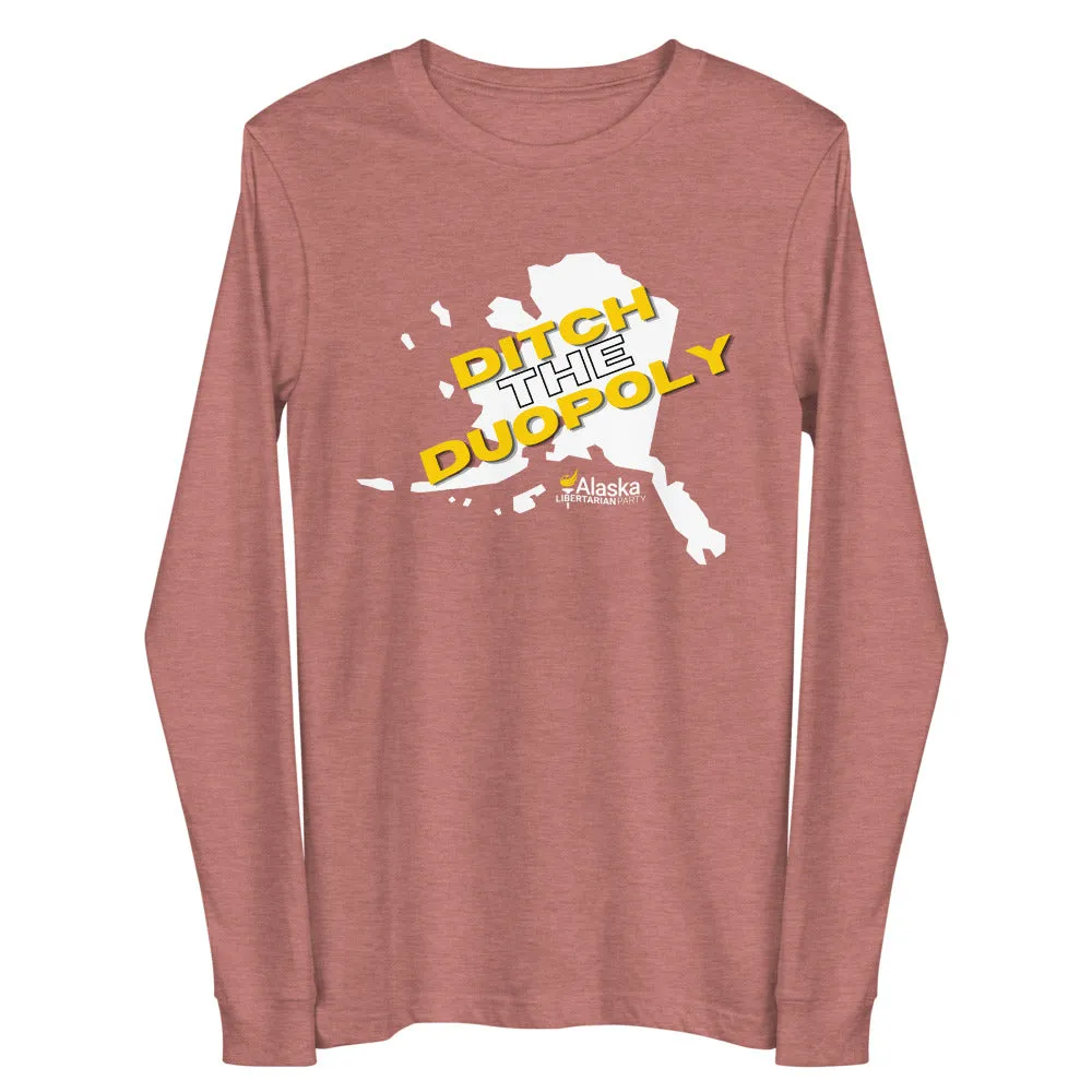 Ditch the Duopoly - Alaska LP Unisex Long Sleeve Tee