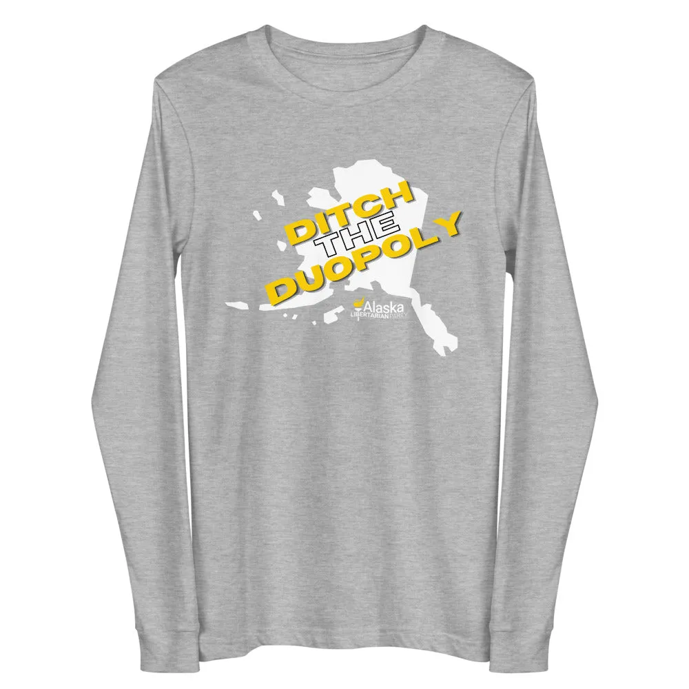 Ditch the Duopoly - Alaska LP Unisex Long Sleeve Tee