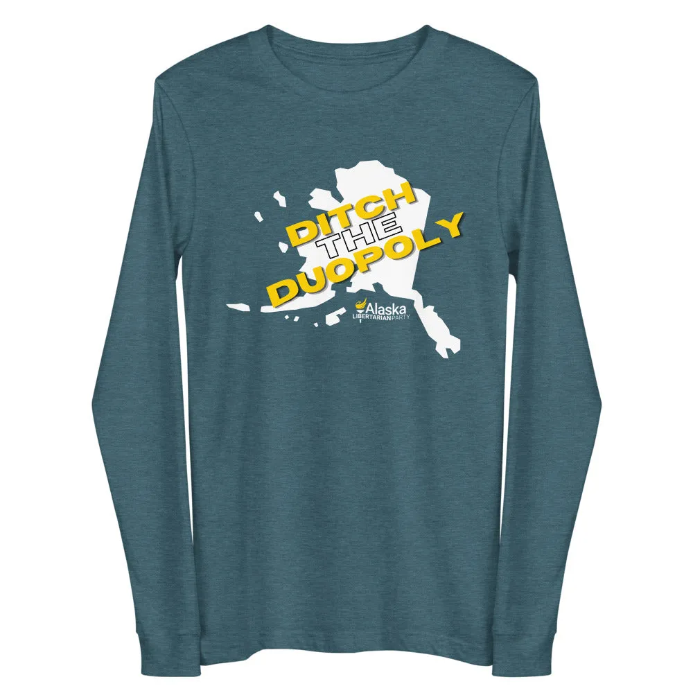 Ditch the Duopoly - Alaska LP Unisex Long Sleeve Tee