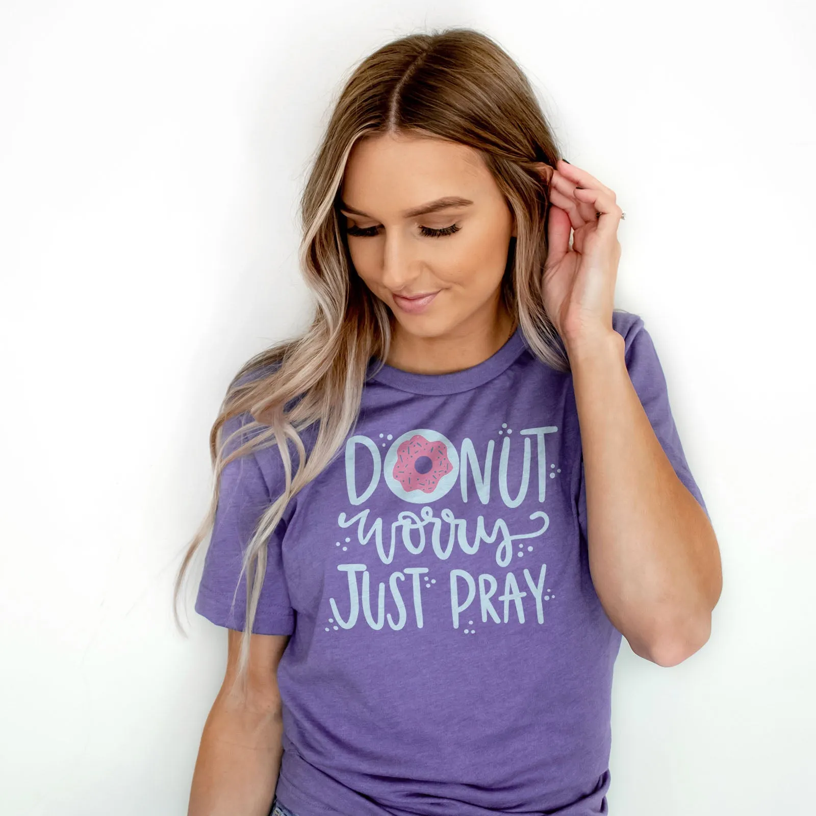 Donut Worry Tee Shirts For Women - Christian Shirts for Women - Religious Tee Shirts