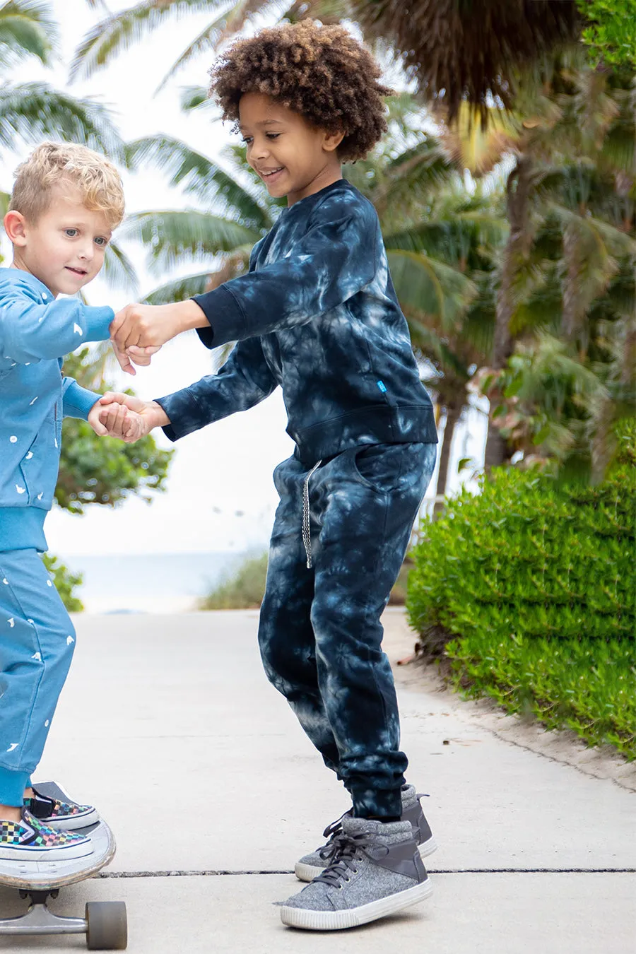 Feather 4 Arrow Tie Dye Cruz Kids Sweatpants