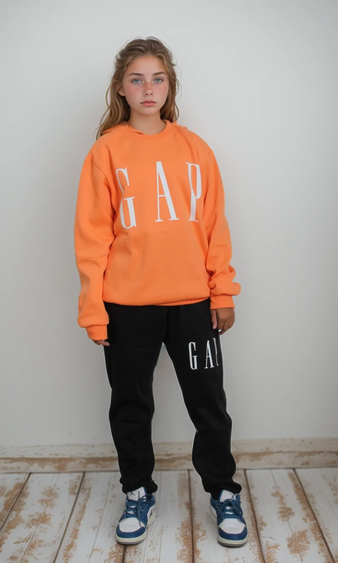 Girls Sweat Set (Orange)