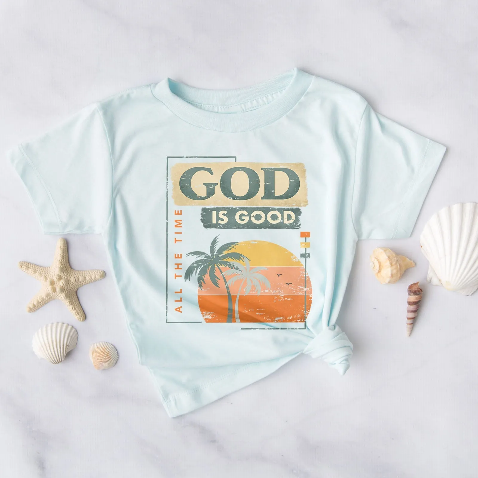 God is Good All The Time Summer Tee Shirts For Women - Christian Shirts for Women - Religious Tee Shirts