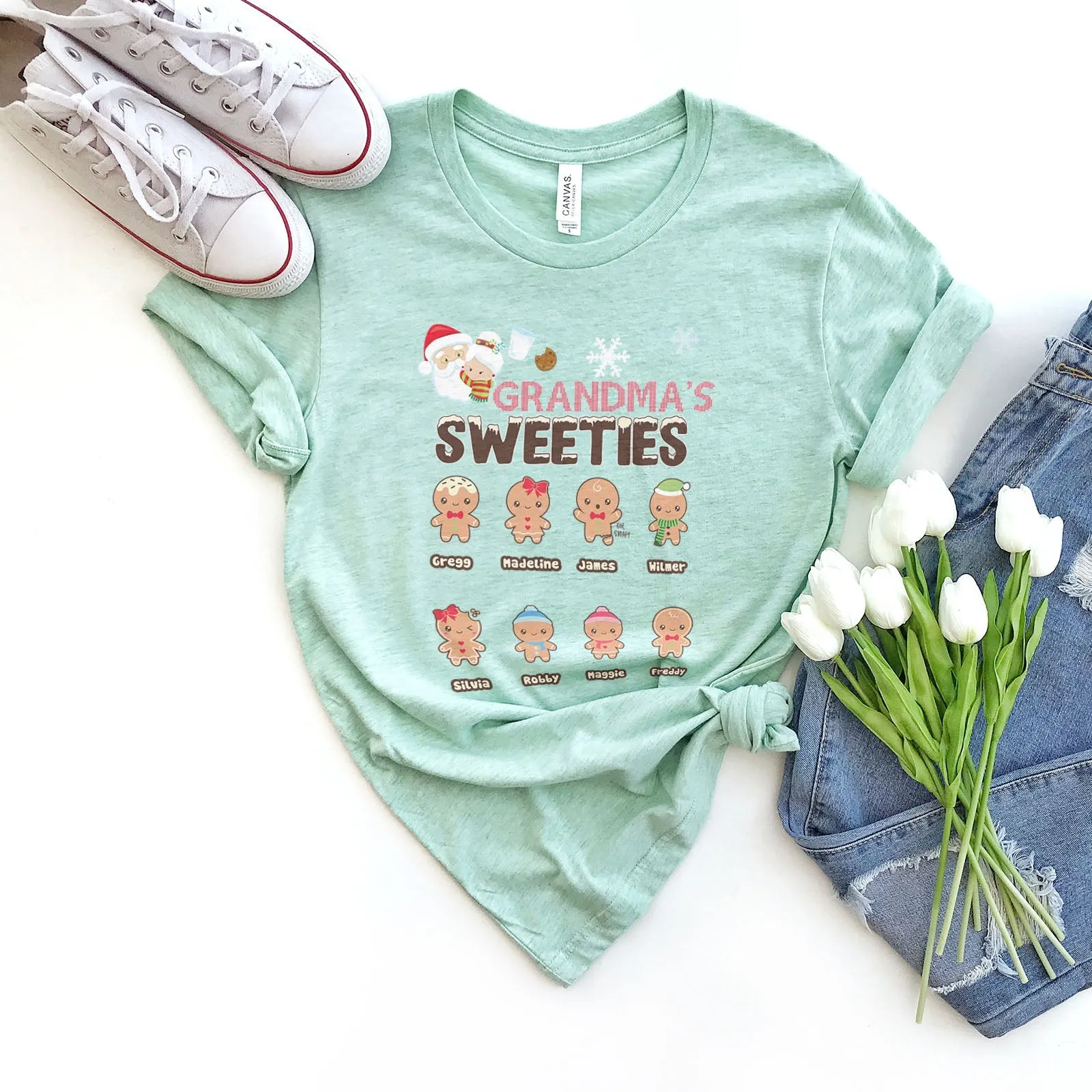 Grandma's Sweeties Tee Shirts For Women - Christian Shirts for Women - Religious Tee Shirts