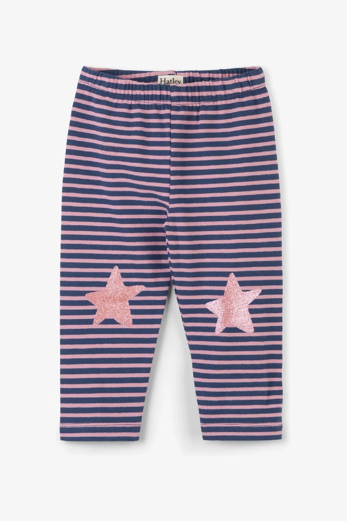 Hatley Navy Stripe Baby Girls Leggings