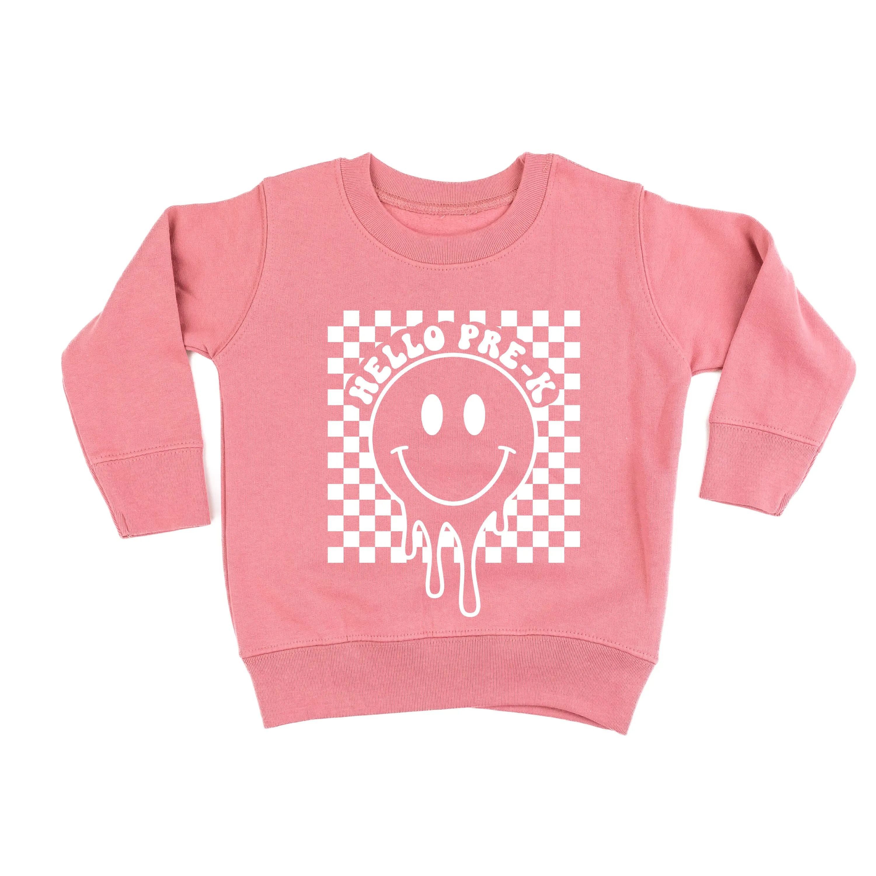 Hello Pre-K - Checker Smiley - Child Sweater