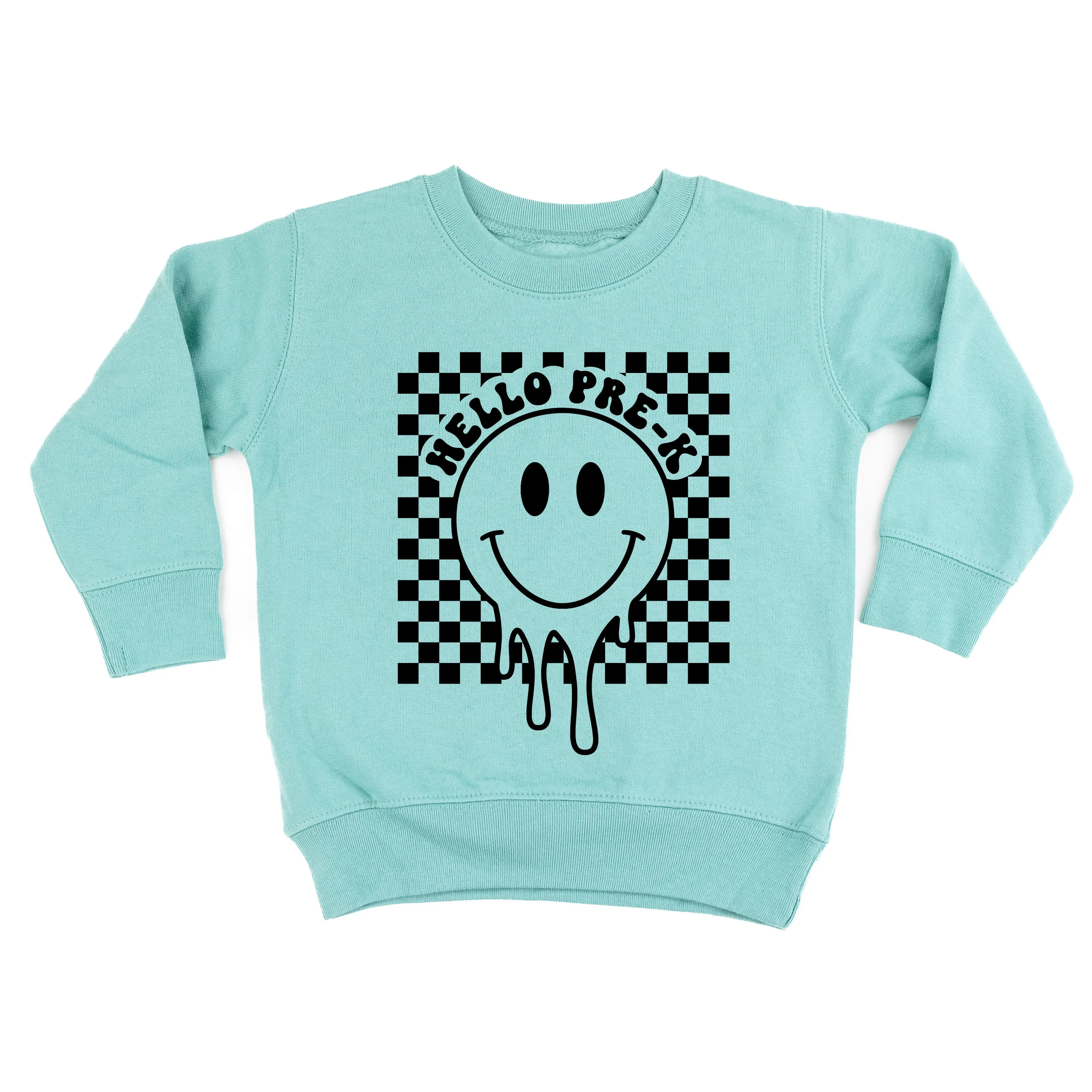 Hello Pre-K - Checker Smiley - Child Sweater