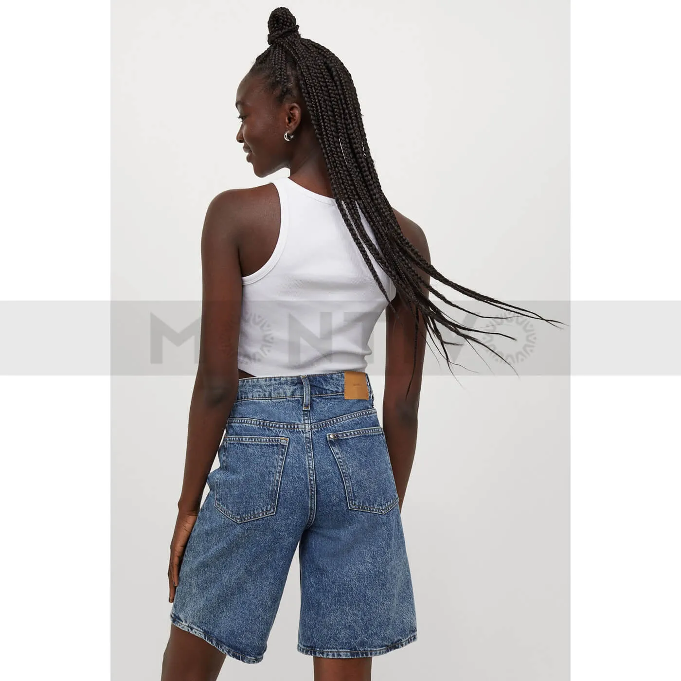 HM Wide Bermuda High Waist Shorts