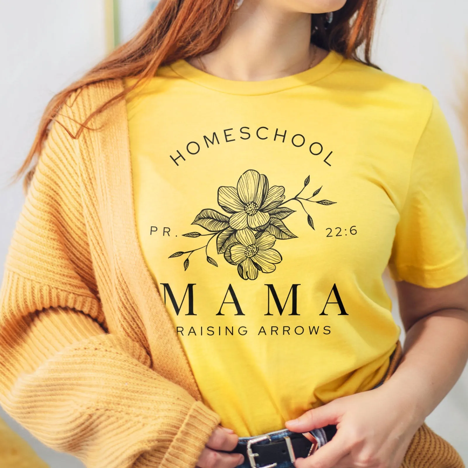 Homeschool Mama Raising Arrows Tee Shirts For Women - Christian Shirts for Women - Religious Tee Shirts