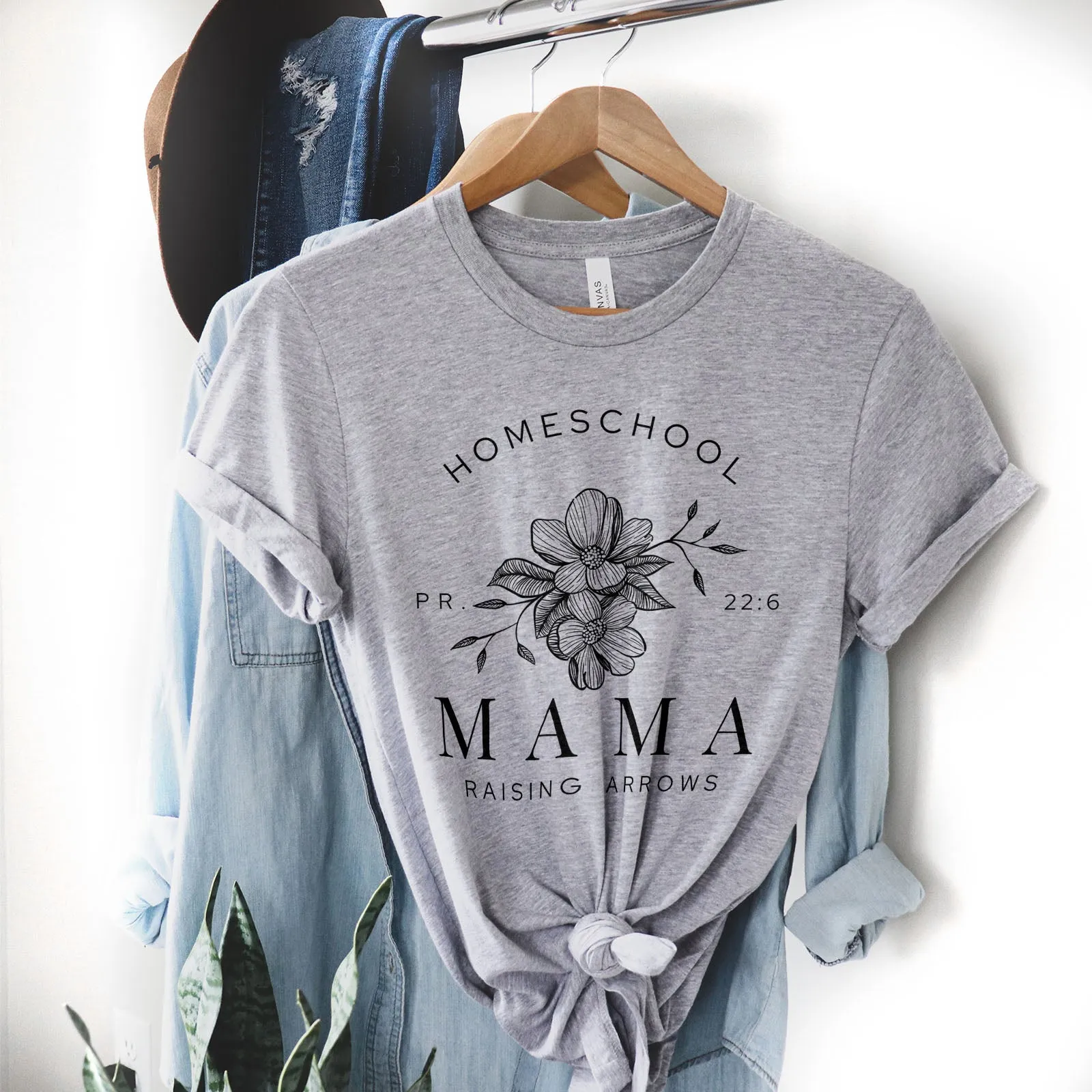 Homeschool Mama Raising Arrows Tee Shirts For Women - Christian Shirts for Women - Religious Tee Shirts