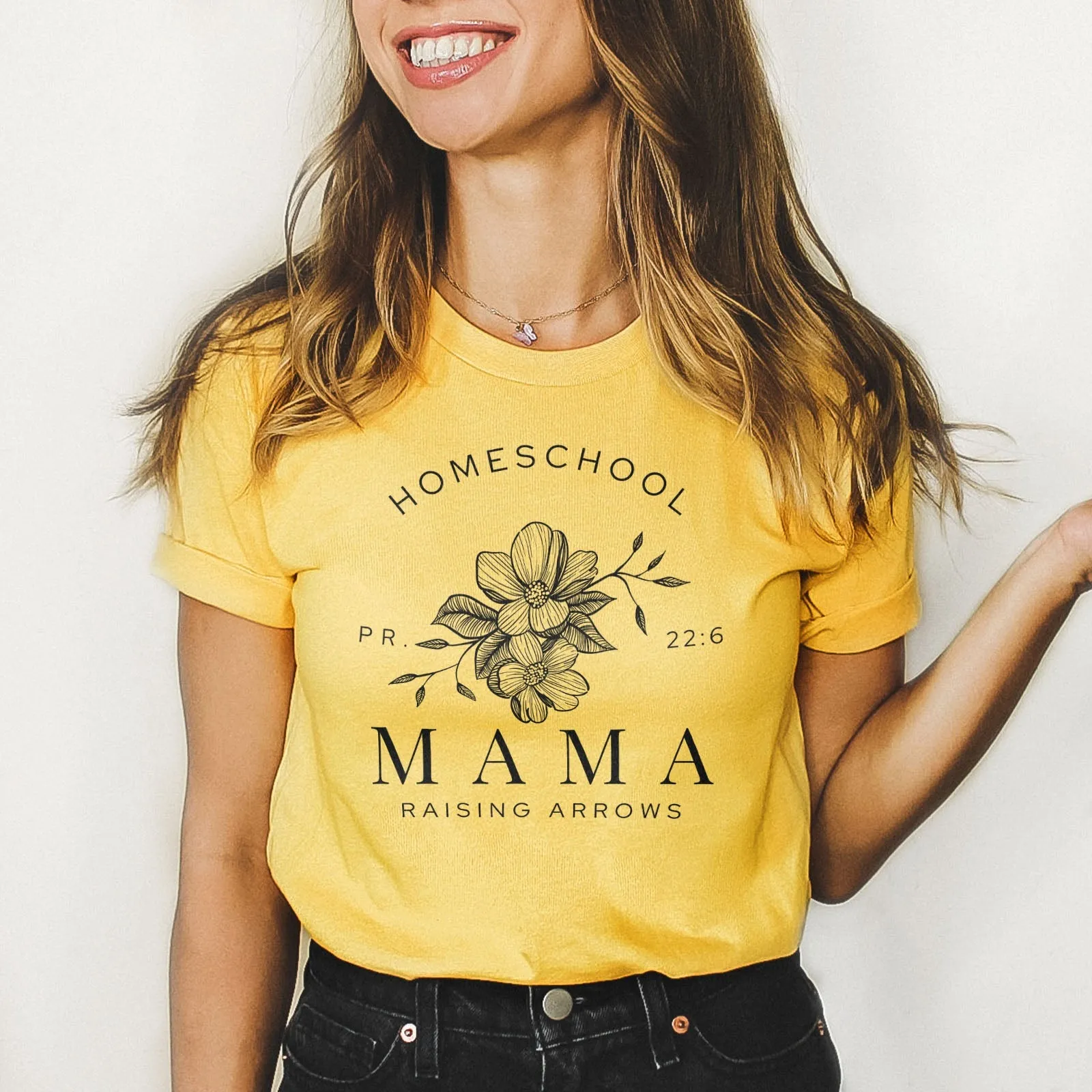 Homeschool Mama Raising Arrows Tee Shirts For Women - Christian Shirts for Women - Religious Tee Shirts