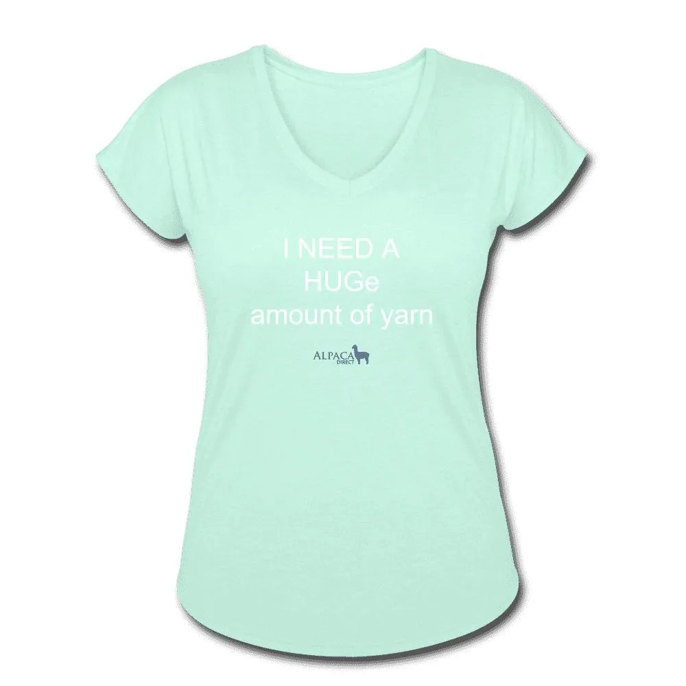 I Need a Hug - Women's Tri-Blend V-Neck T-Shirt