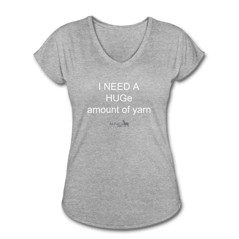 I Need a Hug - Women's Tri-Blend V-Neck T-Shirt