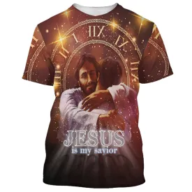 Jesus Holding Is My Savior 3d All Over Print Shirt - Christian 3d Shirts For Men Women