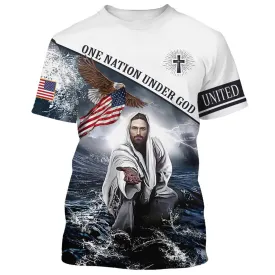 Jesus Reaching Out His Hand 3d All Over Print Shirt - Christian 3d Shirts For Men Women