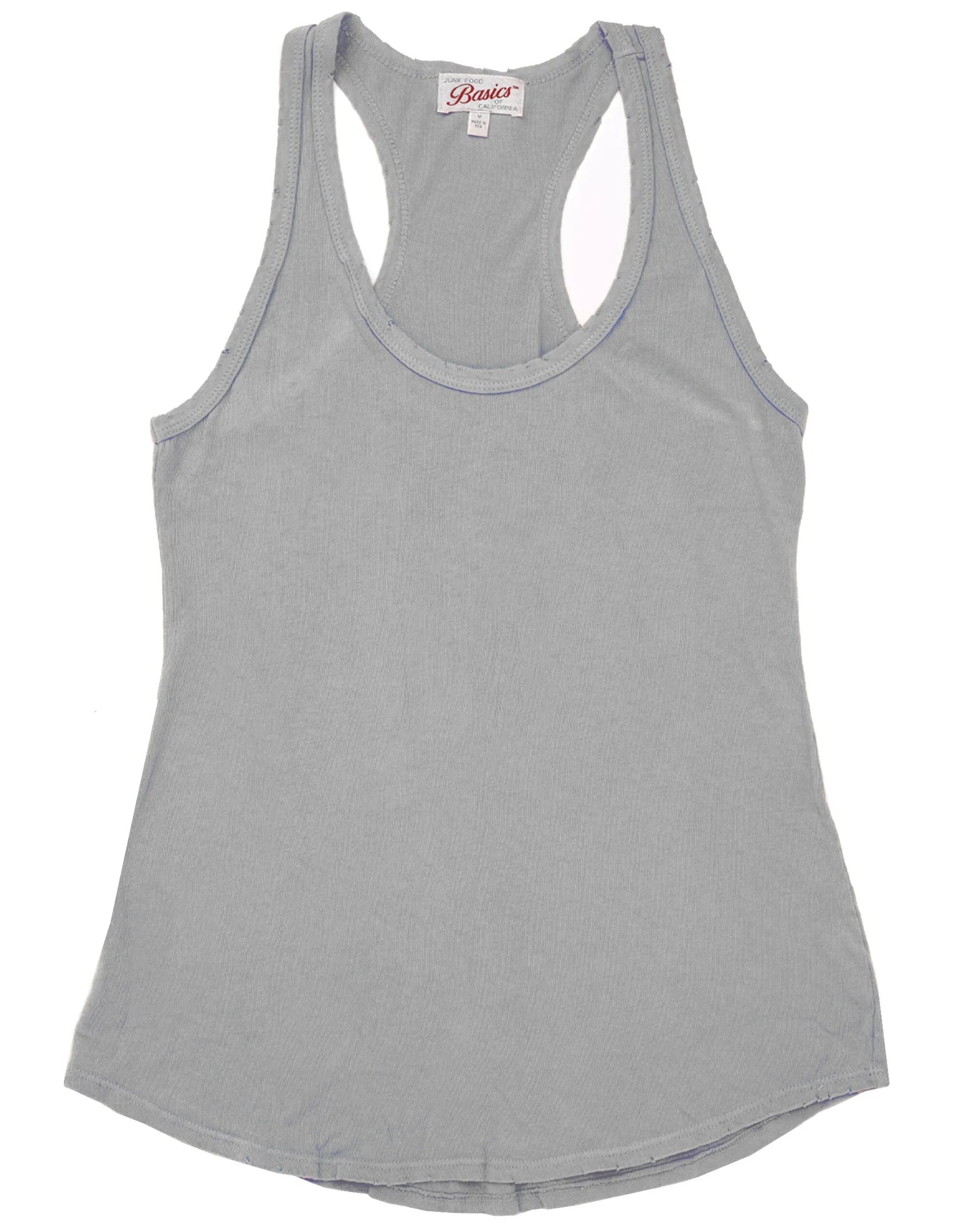 Junk Food Grey Vest Top For Women