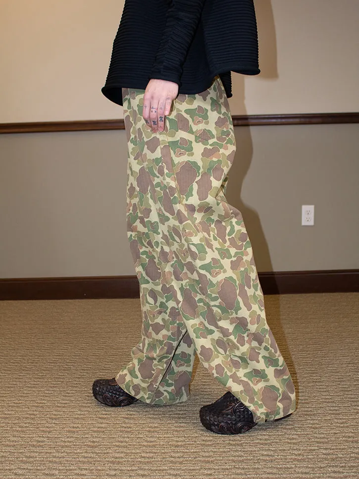 Kapital Camo Herringbone Port Baggy Pants