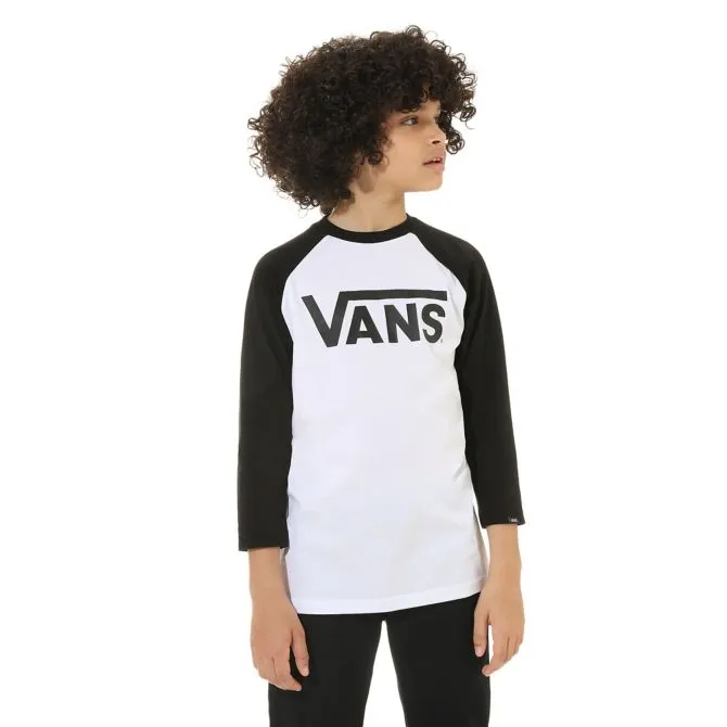 Kids Classic Raglan T-shirt White Black