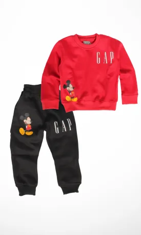 Kids Sweat Set Mickey (Red)