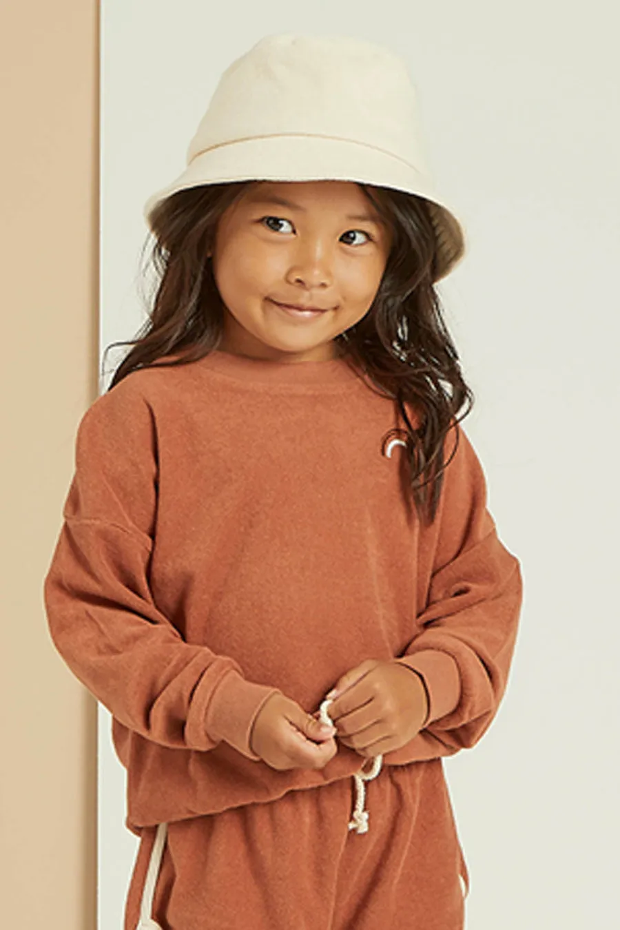 Kids Sweatshirt Rylee   Cru Terry Terracotta