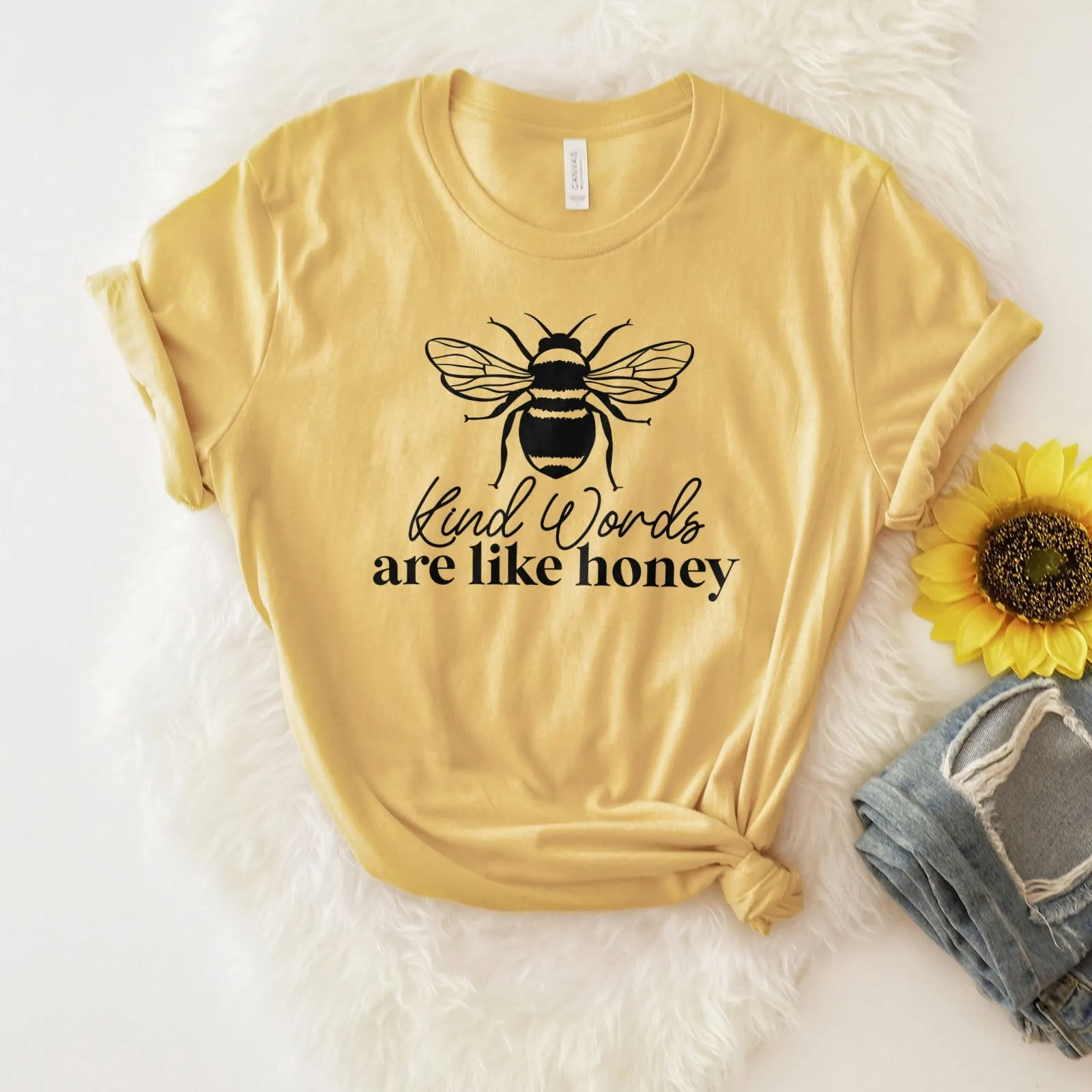 Kind Words Are Like Honey Proverbs 16:24 Tee Shirts For Women - Christian Shirts for Women - Religious Tee Shirts