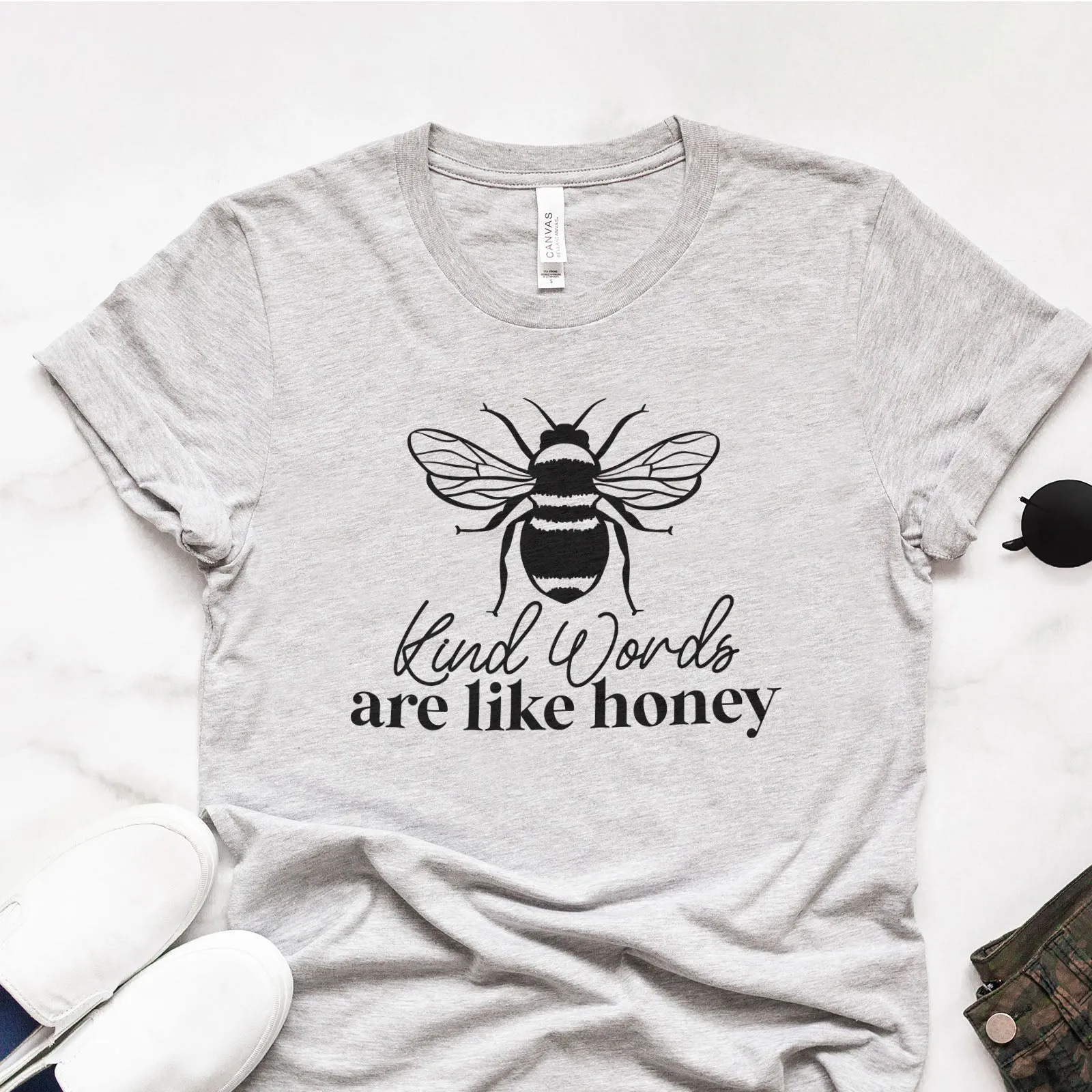 Kind Words Are Like Honey Proverbs 16:24 Tee Shirts For Women - Christian Shirts for Women - Religious Tee Shirts