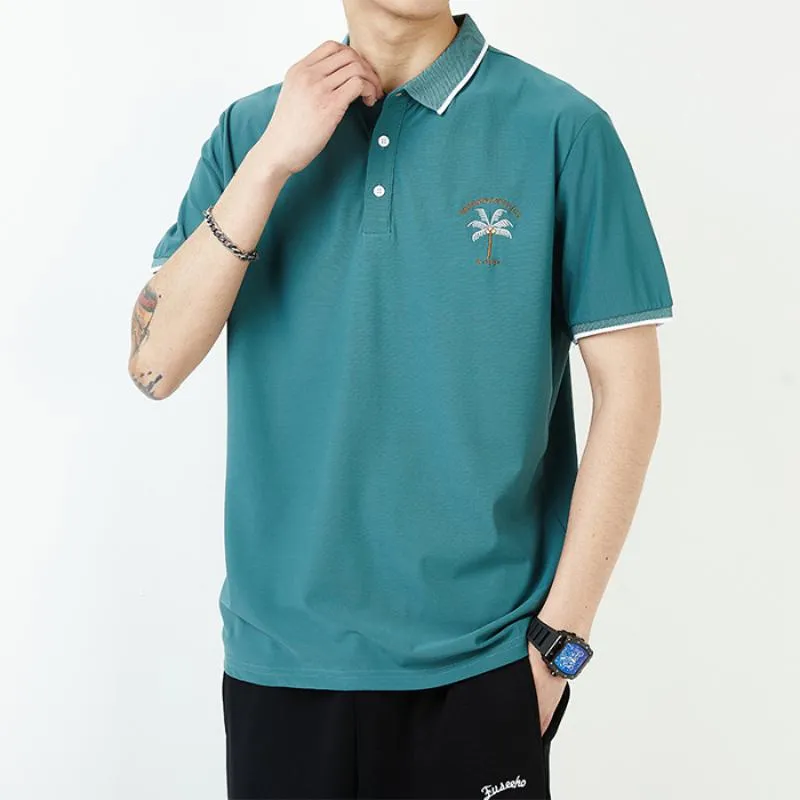 Lapel Silky Smooth Casual Short Sleeve Polo Shirt