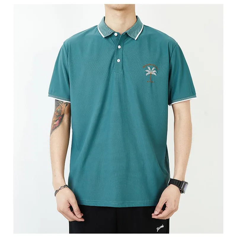 Lapel Silky Smooth Casual Short Sleeve Polo Shirt