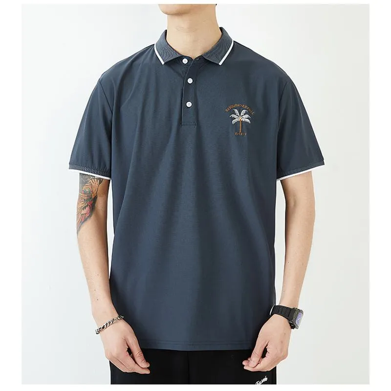 Lapel Silky Smooth Casual Short Sleeve Polo Shirt