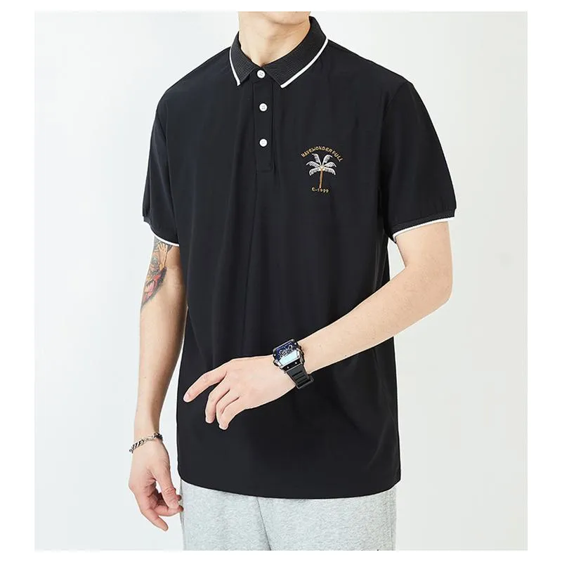 Lapel Silky Smooth Casual Short Sleeve Polo Shirt